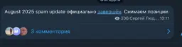 Все сейчас пишут про завершения спам апдейта.... image preview
