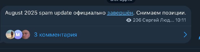 завершение спам‑апдейта и влияние на позиции image preview